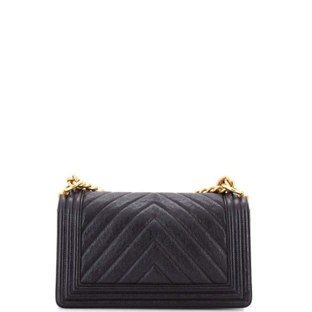 Chanel Boy Flap Bag Chevron Caviar New #246426C42B - Picture 3 of 7